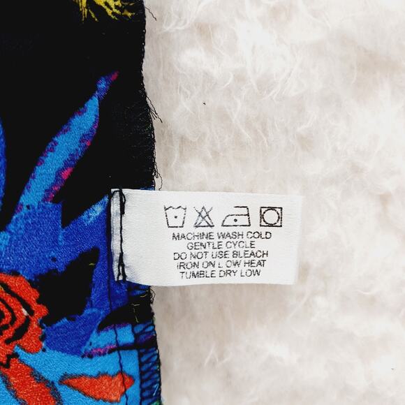 Blouse Size 2X Floral Tropical Whimsycore Fairy Bold Maximalist Vacation Resort - Picture 14 of 16